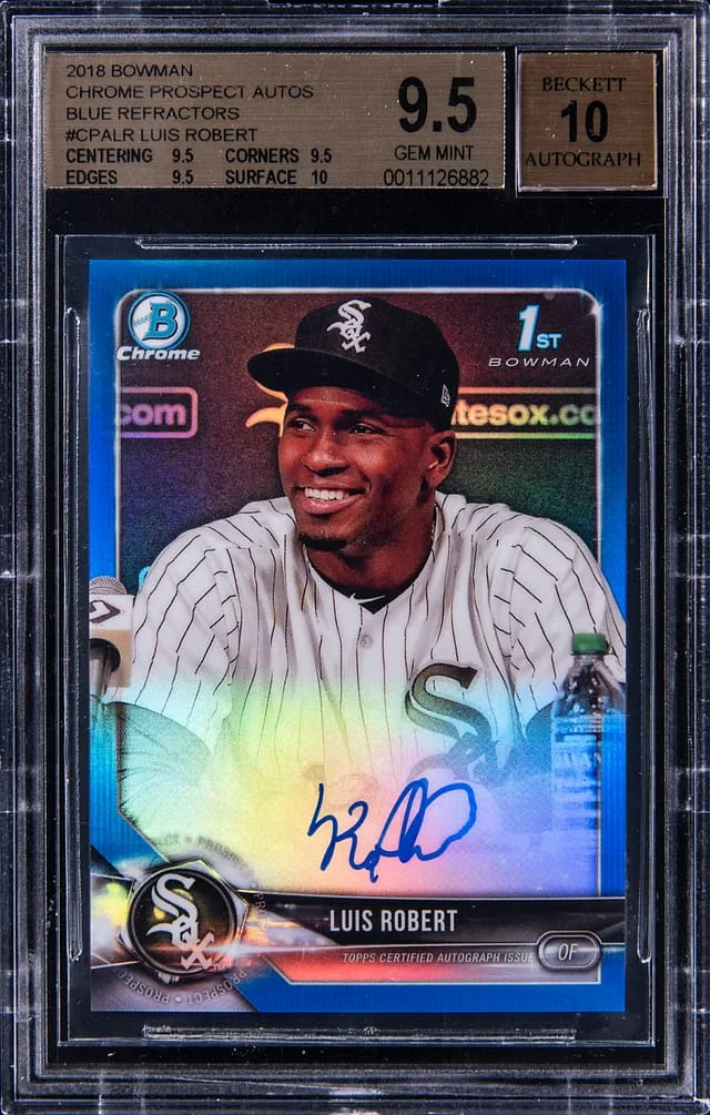2018 Bowman Chrome Luis Robert Prospect Autographs #CPA-LR card image