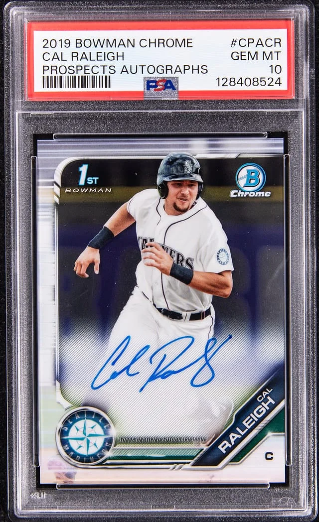 2018 Bowman Chrome Prospects Cal Raleigh Autograph #CPACR card image