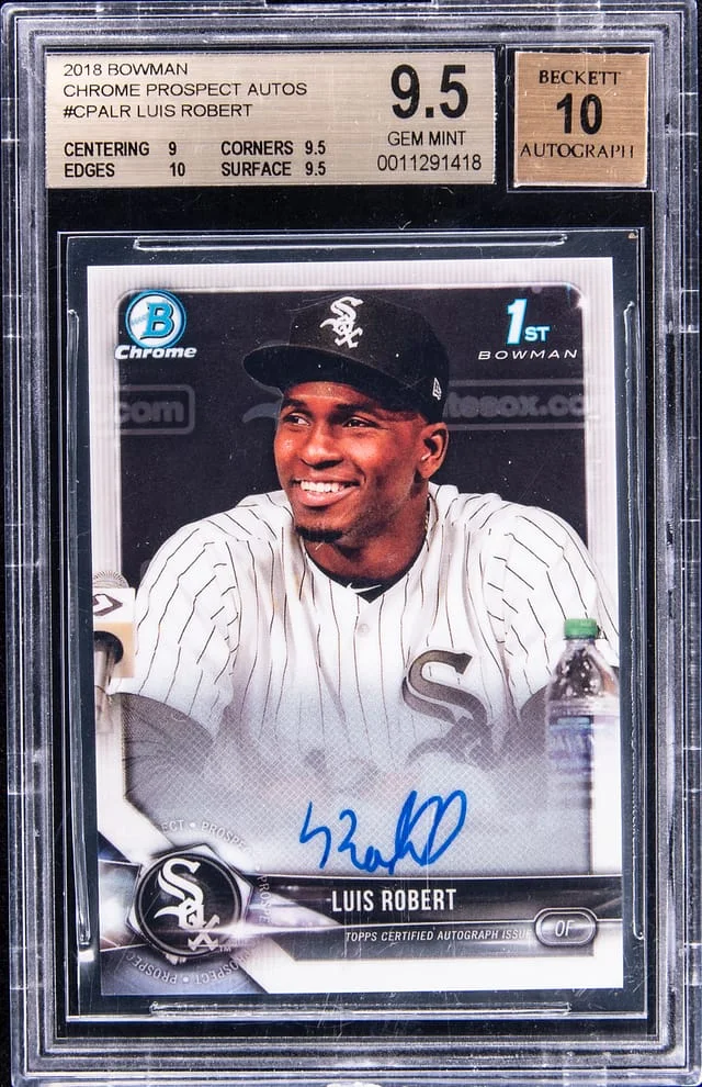 2018 Bowman Chrome Prospects Luis Robert Autograph #CPA-LR card image