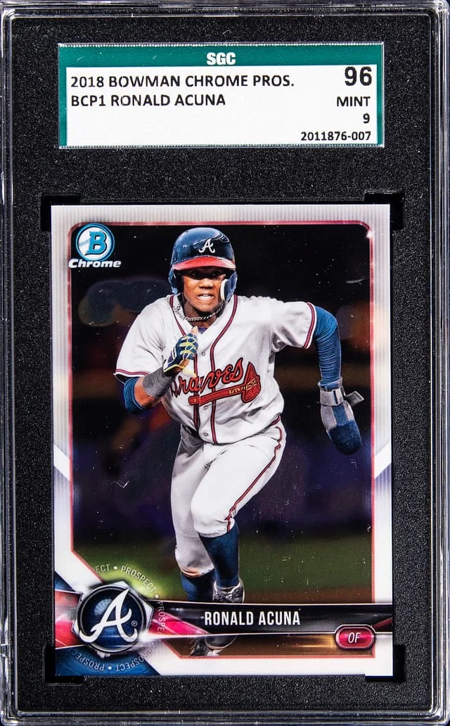 2018 Bowman Chrome Prospects Ronald Acuna Jr. #BCP1 card image