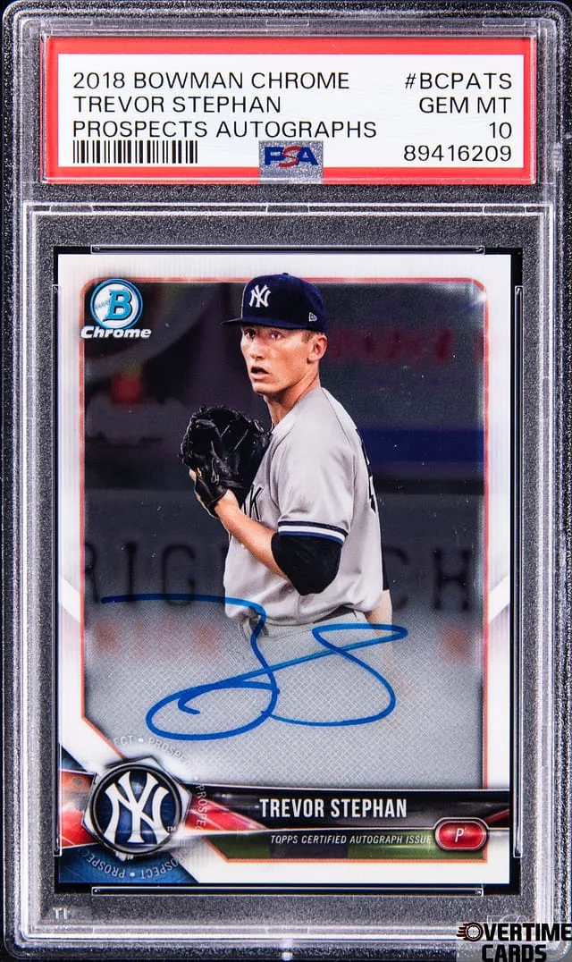 2018 Bowman Chrome Prospects Trevor Stephan Autograph #BCPATS card image
