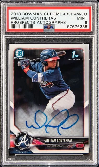 2018 Bowman Chrome Prospects William Contreras Autograph #BCPAWCO card image