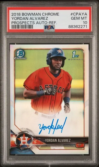 2018 Bowman Chrome Prospects Yordan Alvarez Autograph #CPAYA card image