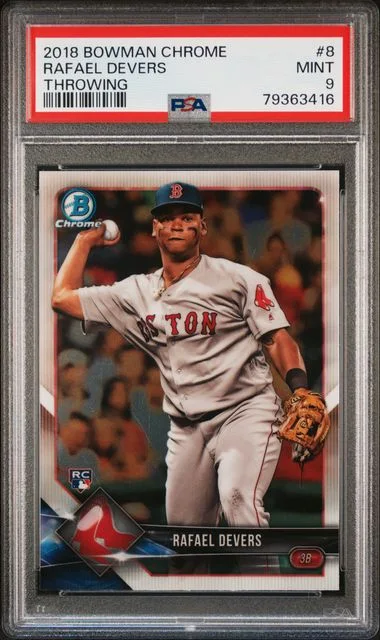 2018 Bowman Chrome Rafael Devers #8 card image