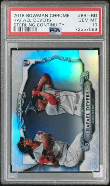 2018 Bowman Chrome Rafael Devers Sterling Continuity #BS-Rd card image