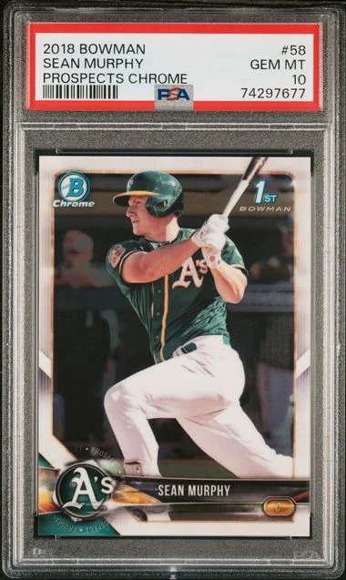 2018 Bowman Chrome Sean Murphy #BCP-58 card image