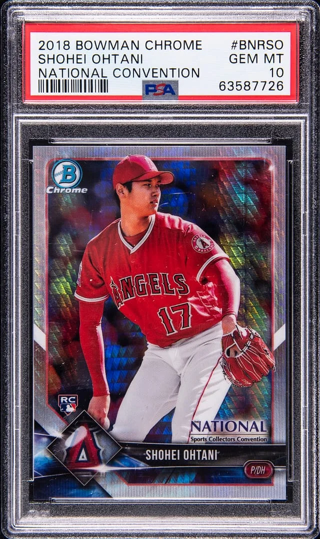 2018 Bowman Chrome Shohei Ohtani National Convention #BNR-SO card image