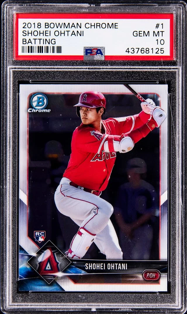 2018 Bowman Chrome Shohei Ohtnai Batting #1 card image