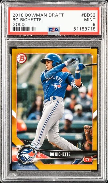 2018 Bowman Draft Bo Bichette Gold #BD32 card image