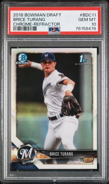 2018 Bowman Draft Brice Turang #BDC11 card image