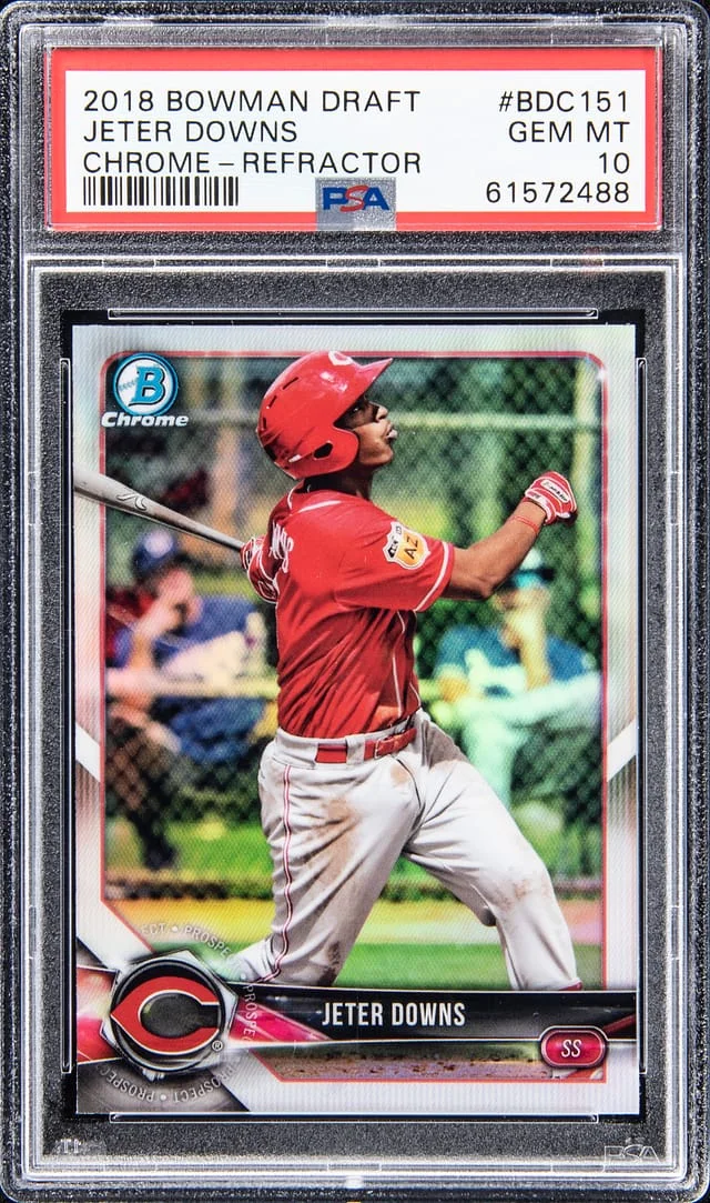 2018 Bowman Draft Jeter Downs Chrome Refractor #BDC-151 card image