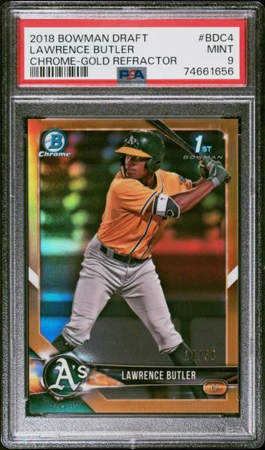 2018 Bowman Draft Lawrence Butler Chrome-Gold Refractor #BDC4 card image