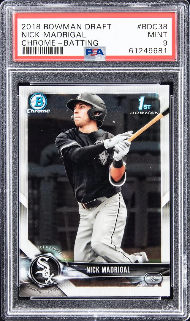 2018 Bowman Draft Nick Madrigal Chrome #BDC-38 card image