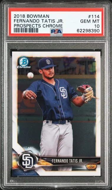 2018 Bowman Fernando Tatis Jr. Prospects Chrome #114 card image