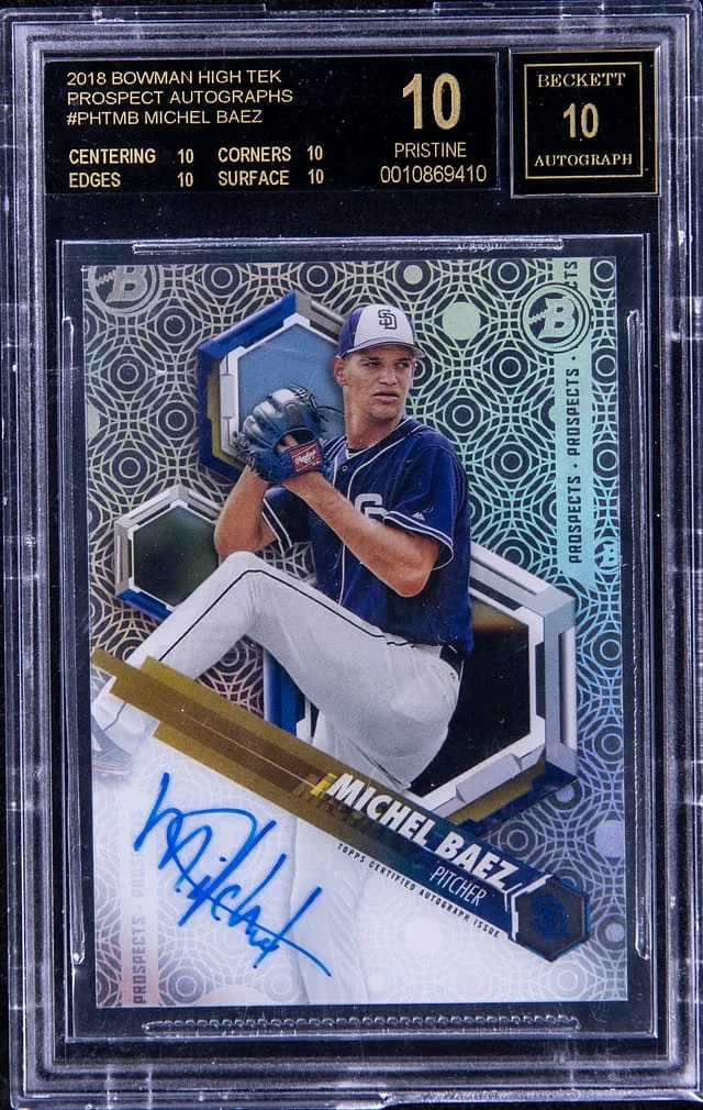 2018 Bowman High Tek Prospect #no-number card image