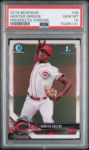 2018 Bowman Hunter Greene Prospects Chrome #48 card image