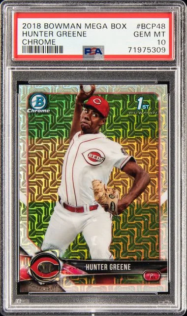 2018 Bowman Hunter Greene Mega Box Chrome #BCP48 card image