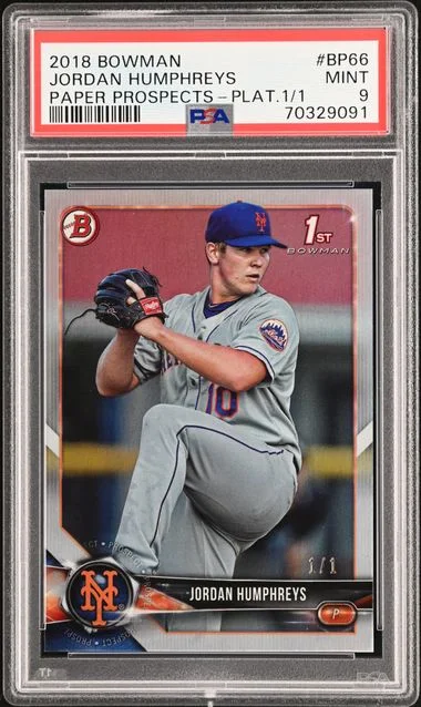 2018 Bowman Jordan Humphreys Paper Prospects Platinum #BP66 card image