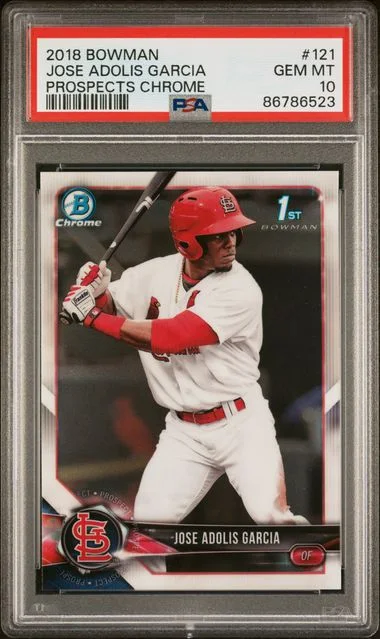 2018 Bowman Jose Adolis Garcia Prospects Chrome #121 card image