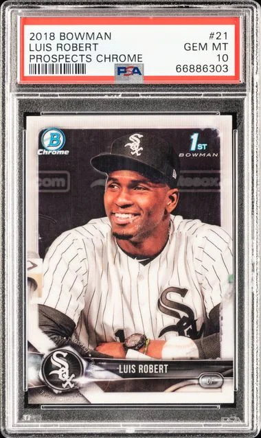 2018 Bowman Luis Robert Prospects Chrome #21 card image