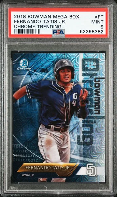 2018 Bowman Mega Box Chrome Trending Ft Fernando Tatis Jr. #no-number card image