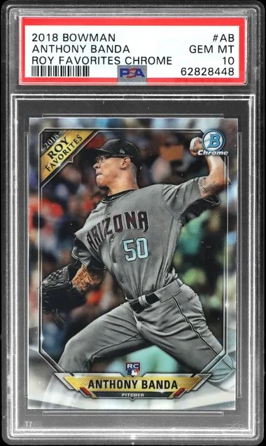 2018 Bowman Of The Year Favorites Chrome ROTF-AB Anthony Banda #no-number card image