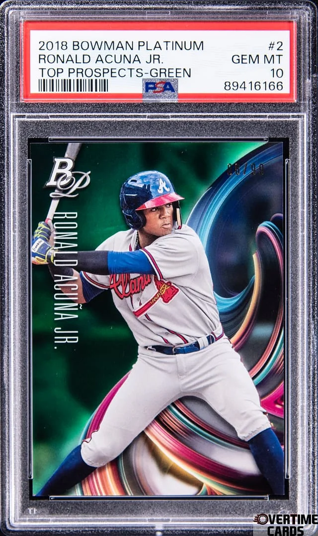 2018 Bowman Platinum Ronald Acuna Jr. Top Prospects #2 card image
