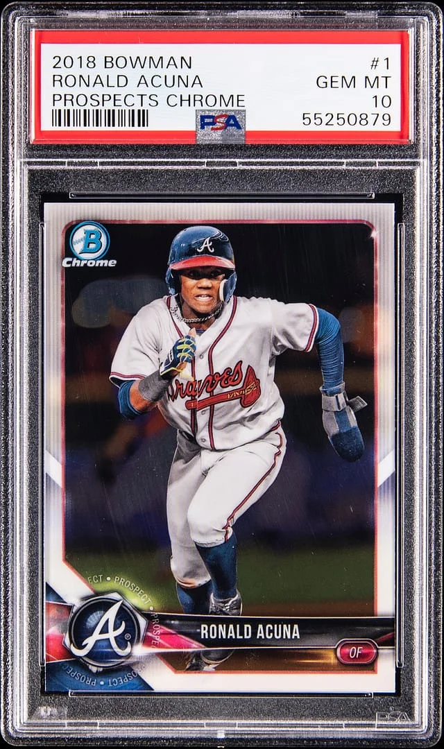 2018 Bowman Ronald Acuna Jr. Prospects Chrome #BCP1 card image