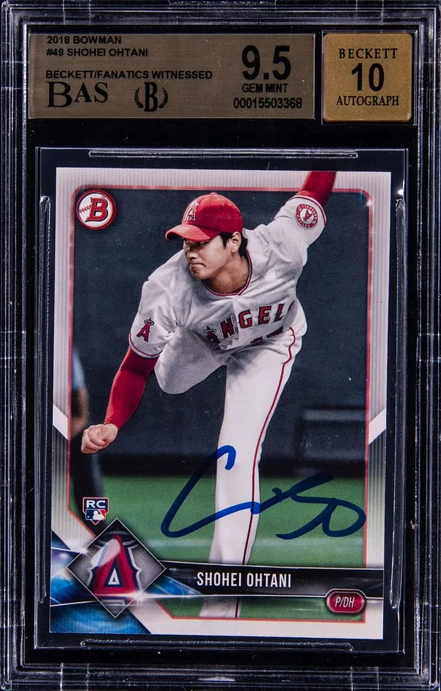 2018 Bowman Shohei Ohtani #40 card image