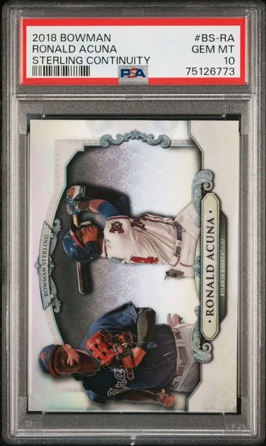 2018 Bowman Sterling Continuity BS-RA Ronald Acuna #no-number card image