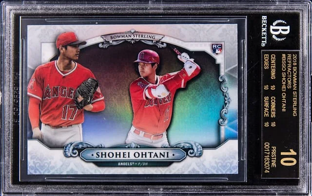 2018 Bowman Sterling Shohei Ohtani Refractor #BS-SO card image