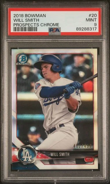2018 Bowman Will Smith Prospects Chrome #20 card image