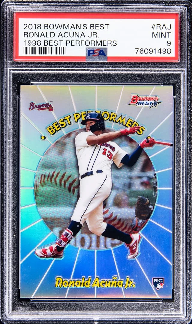 2018 Bowmans Best 1998 Best Performers Ronald Acuna Jr #RAJ card image