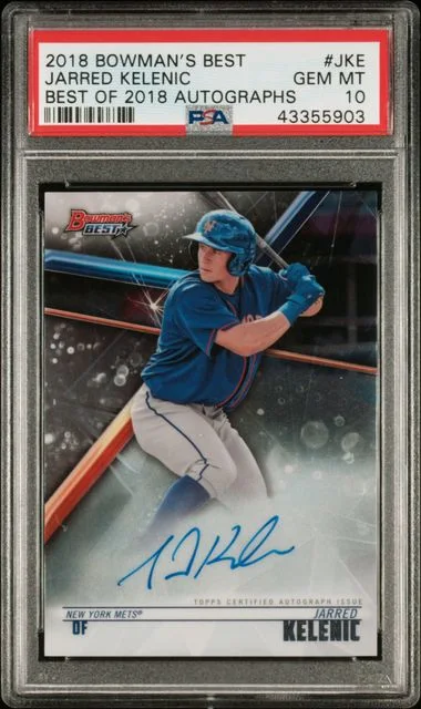 2018 Bowman's Best Autographs B18Jke Jarred Kelenic Best Of #2018 card image
