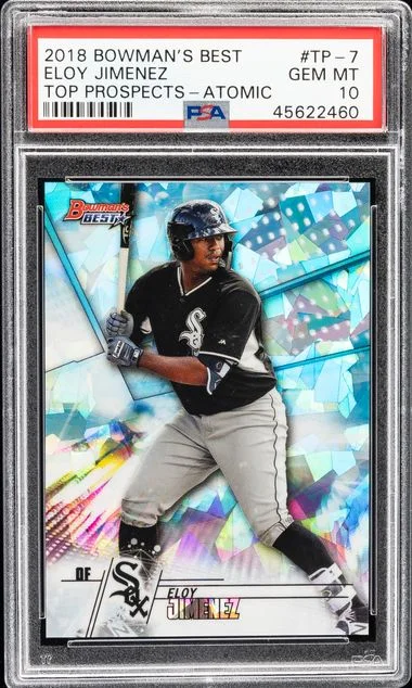 2018 Bowman's Best Eloy Jimenez Top Prospects Atomic #TP-7 card image