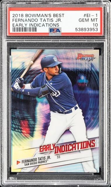 2018 Bowman's Best Fernando Tatis Jr. Early Indications #EI-1 card image