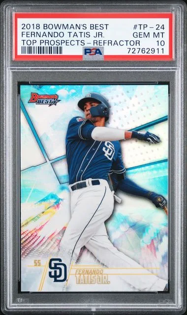 2018 Bowman's Best Fernando Tatis Jr. Top Prospects Refractor #TP-24 card image