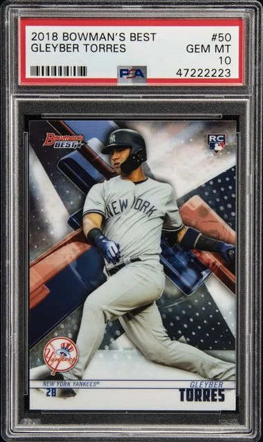 2018 Bowman's Best Gleyber Torres #50 card image