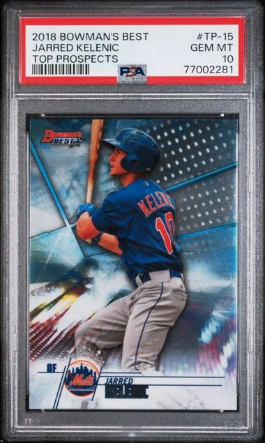 2018 Bowman's Best Jarred Kelenic Top Prospects #TP-15 card image