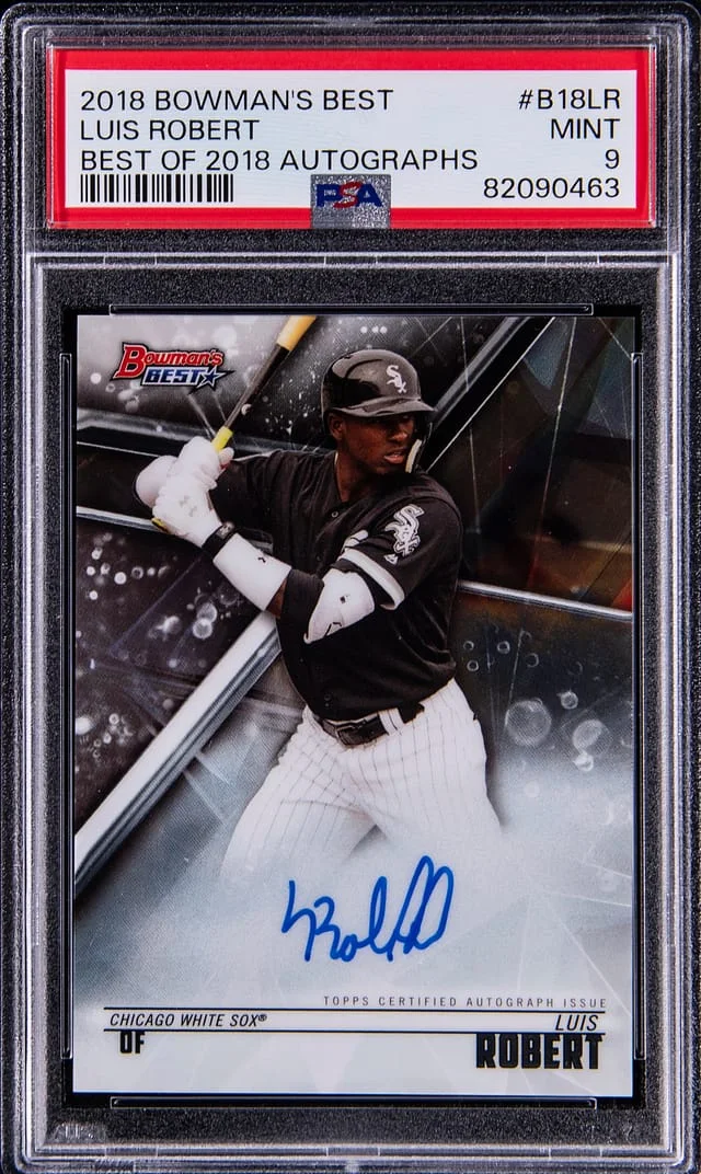 2018 Bowman's Best Luis Robert of 2018 Autographs #B18-LR card image