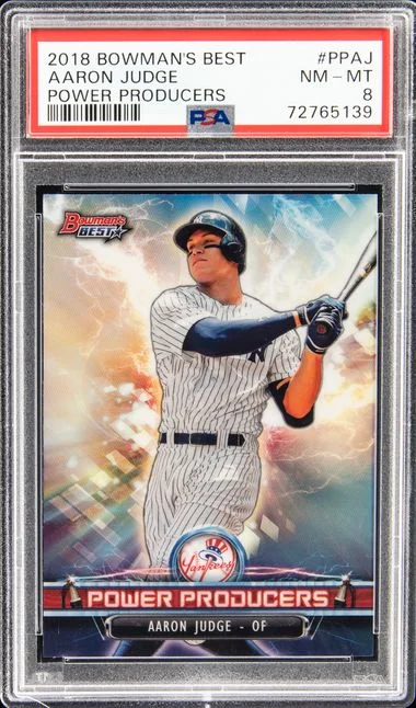 2018 Bowman's Best Power Producers Ppaj Aaron Judge #no-number card image