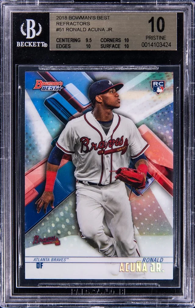 2018 Bowmans Best Refractors Ronald Acuna Jr. #51 card image