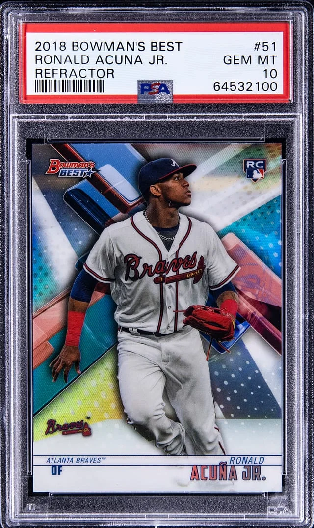2018 Bowman's Best Ronald Acuna Jr. Refractor #51 card image