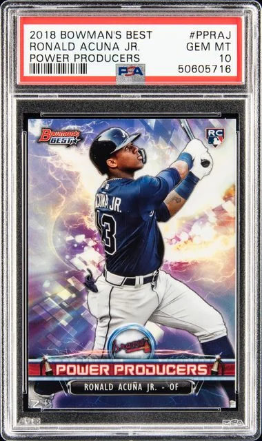 2018 Bowman's Best Ronald Acuna Jr. Power Producers #PP-RAJ card image