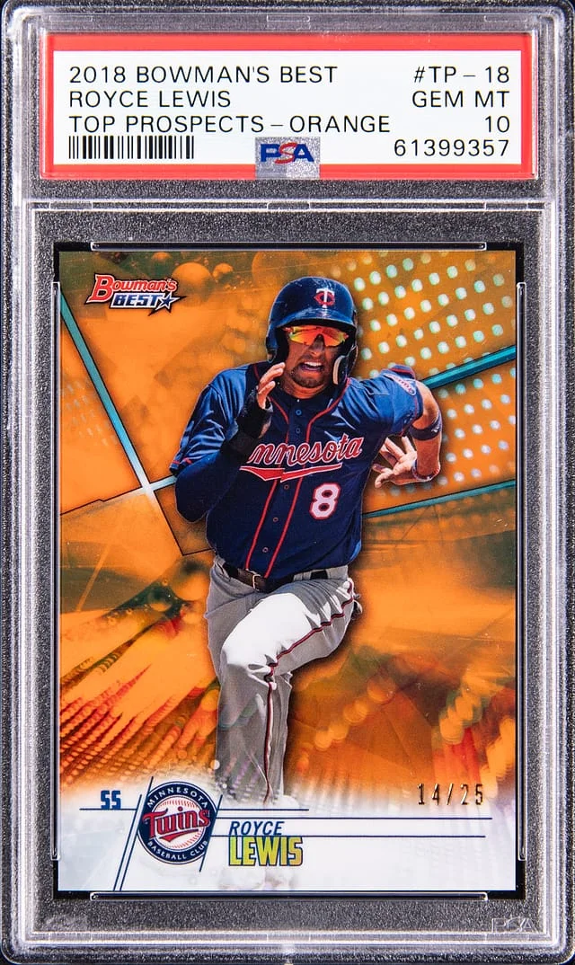 2018 Bowman's Best Royce Lewis Top Prospects Orange #TP-18 card image