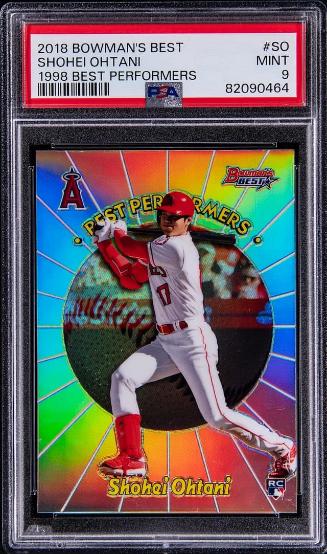 2018 Bowman's Best Shohei Ohtani 1998 Best Performers #98BP-SO card image
