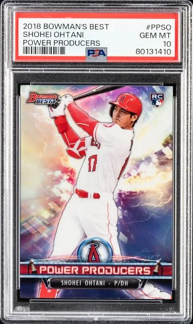 2018 Bowman's Best Shohei Ohtani Power Producers #PPSO card image
