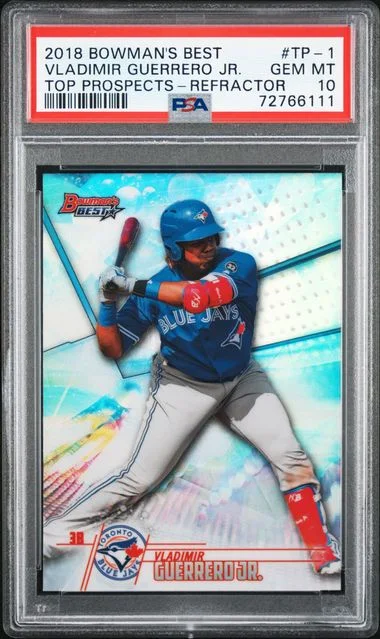 2018 Bowman's Best Vladimir Guerrero Jr. Top Prospects Refractor #TP-1 card image