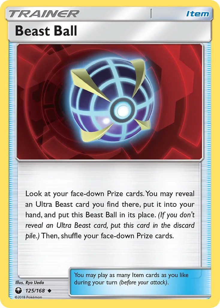 2018 Celestial Storm Beast Ball Uncommon #125/168 Uncommon card image