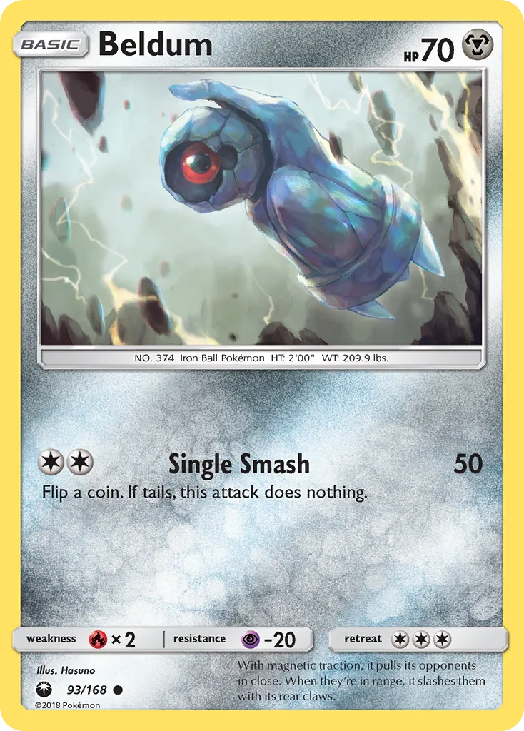 2018 Celestial Storm Beldum Common #092/168 Common card image